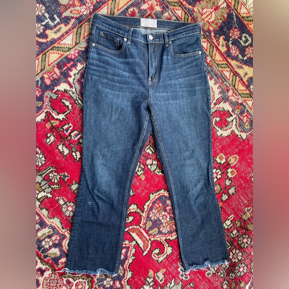 Everlane kick crop jeans